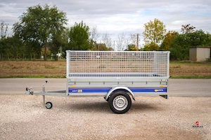 Akciós új billenős V250 utánfutó (250x135x37cm) rácsos magasítóval - bruttó 658.000 Ft - kép 5