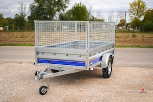 Akciós új billenős V250 utánfutó (250x135x37cm) rácsos magasítóval - bruttó 658.000 Ft - kép 2