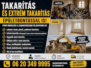 Takarítás és Extrém Takarítás   Épületbontással is - kép 2