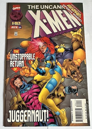 The Uncanny X-Men #334 July 1996 the unstoppable return of the Juggernaut