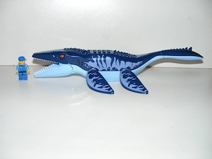 Lego Jurassic World dinoszaurusz figura Nagy Mosasaurus Moszaszaurusz dínó 32cm Új  - kép 5
