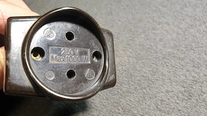 DH-62 T-elosztó konnektor eladó, régi - antik - kép 2