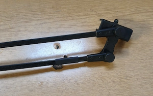 Ikarus 400 ablaktörlő kar dupla új beépített ablakmosó fej fúvóka - kép 3