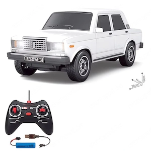 RC távirányítós Lada 2105 kockalada 1:12 teljesen új akkus világító front lámpa 