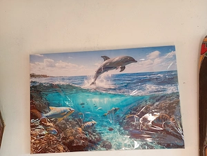 delfin Ég és óceán között kép 60*40 cm  12000ft óbuda   - kép 2