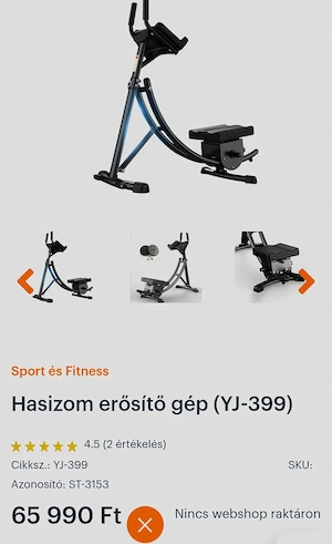 Abdominator Hasizom Erősítő Gép Női & Férfi  - kép 2