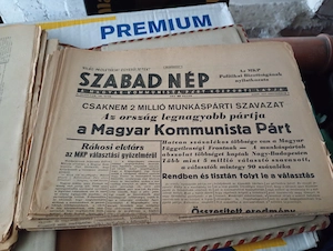 8db pl Szabad nép 1947-04-15   84. szám 3000ft óbuda A Magyar Kommunista Párt központi lapja 8db egy - kép 5