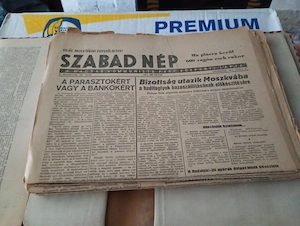 8db pl Szabad nép 1947-04-15   84. szám 3000ft óbuda A Magyar Kommunista Párt központi lapja 8db egy - kép 2