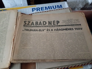 8db pl Szabad nép 1947-04-15   84. szám 3000ft óbuda A Magyar Kommunista Párt központi lapja 8db egy - kép 4