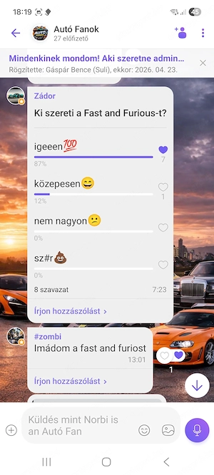 Autó Fanok a Viber-en!  - kép 3