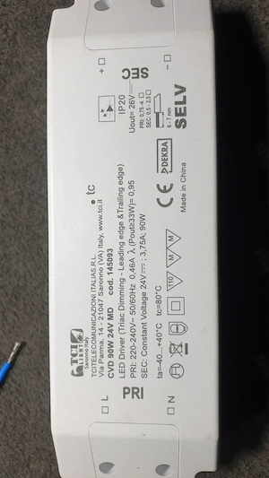 24V LED driver eladó, CVD 90W 24V MD - kép 2