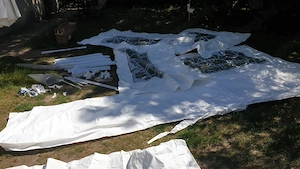 Party sátor eladó, 8m hosszú - kép 3