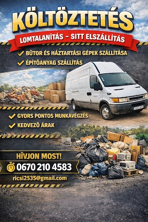 Fuvarozás költöztetés 