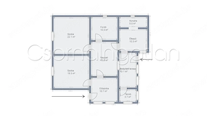 Bősárkány - 2 szoba nappalis családi ház eladó - kép 10