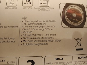 EASY Home UC21 Ultrahangos tisztító, ékszertisztító 7000ft óbuda 36 50 104 82 72 36 20 949 12 88 sze - kép 5