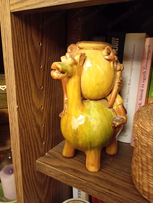 002 ülő boszorkány kerámia figura  22000ft óbuda személyesen óbudán posta kizárolag előre fizetés ut - kép 9