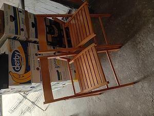 4 db összecsukható fa szék faszék  30000ft óbuda 39x39x80 cm méretben személyesen óbudán lakcimemen  - kép 2