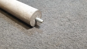 Magnézium anód rúd eladó, 230mm - 21mm, M6 csavar - kép 5