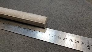 Magnézium anód rúd eladó, 230mm - 21mm, M6 csavar - kép 2