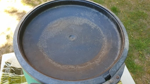 30 literes zöld műanyag hordó eladó, fedővel - kép 4