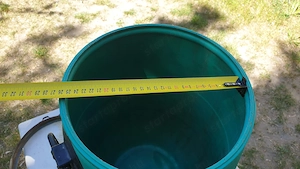 30 literes zöld műanyag hordó eladó, fedővel - kép 9