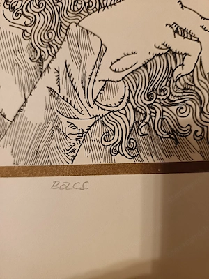 Szász Endre szignózott grafika 10 100 eredeti, nagy méretű - kép 3