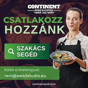 Szakács segéd álláshirdetés a Contiban