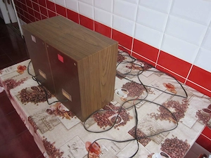Orion HS-9 Mambó 4 Ohm retro hifi hangfal pár új kondenzátorokkal MKP 4.7 uF 400V   Hódmezővásárhely - kép 7
