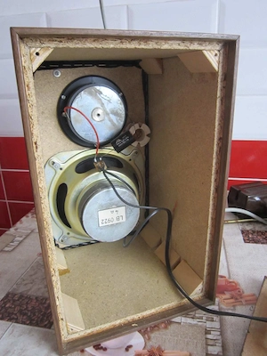 Orion HS-9 Mambó 4 Ohm retro hifi hangfal pár új kondenzátorokkal MKP 4.7 uF 400V   Hódmezővásárhely - kép 3