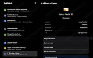 Galaxy Tab S8 5G Kártyafüggetlen 128 GB, billentyűzettel - kép 6
