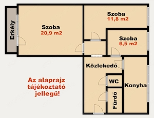 Kiskunhalas, felújított 2+fél szobás erkélyes panellakás eladó! - kép 2