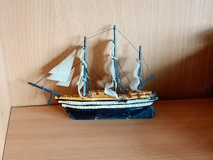 Amerigo Vespucci történelmi vitorlás hajómodell, amely az olasz haditengerészet híres iskolahajóját  - kép 2