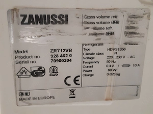 Zanussi ZRt12VB 160 19L-es hűtőgép kis fagyasztóval működő - kép 6