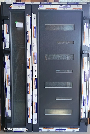 Új 135 x 205 Kívül-belül Antrazit kétszárnyú bejárati ajtók! - kép 2
