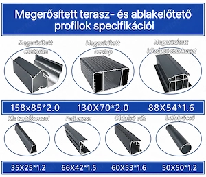 3 5 m R alakú terasztető   egyedi méretben is rendelhető - kép 4