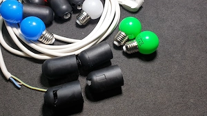Színes 1W LED égő és E27 foglalat eladó - kép 8