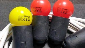 Színes 1W LED égő és E27 foglalat eladó - kép 4