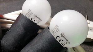 Színes 1W LED égő és E27 foglalat eladó - kép 3