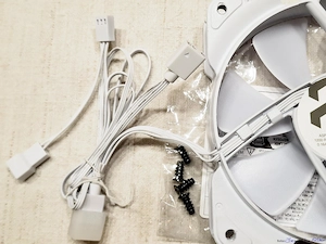 Ventilátor, Fractal Design Aspect 12 RGB PWM 120 mm white, 4 PIN csatlakózó, új, eladó - kép 2