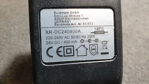 Lux Tools 24V DC, 400mA töltő eladó, XR-DC240400A