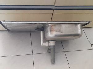 1 medencés inox mosogatótálca csepegtetővel 44x78x14cm - kép 5