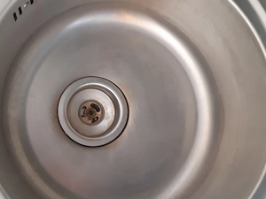 Kör egymedencés beépíthető mosogató inox 17x50cm átmérő - kép 2