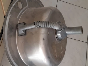 Kör egymedencés beépíthető mosogató inox 17x50cm átmérő - kép 5