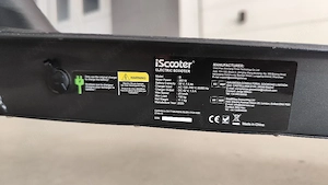 Elektromos roller iScooter i9 eladó 