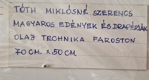 Magyaros edények és drapériák- eladó festmény - kép 5