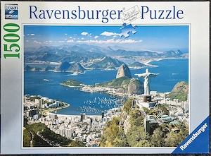 Puzzle Ravensburger, 1500 - Kilátás Rióra, 80x60cm, eladó