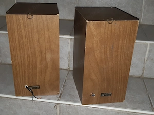 Retro fadobozos kis hangfal pár 6VA 4ohm szépen szól - kép 3