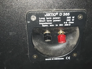 Jamo D365 profi 365W nagy 3 utas bass reflex hangfal sérült - kép 4