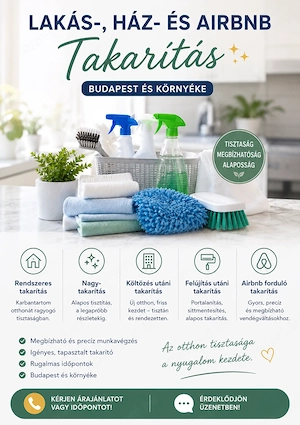Lakás, ház, nagytakarítás és Airbnb takarítás