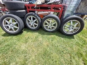 Vw Nem szép 7 küllős görgőzni kell 5 x112 25 ezer ft szett Et 48.